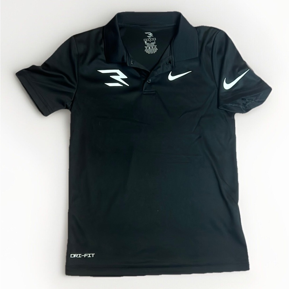 Nike 3Brand by Russell Wilson Youth Golf Polo sz M 8-10y Black